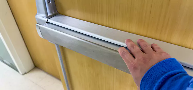 Installing a Push Bar on a Door Euclid
